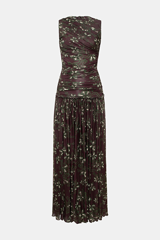 BROWN DRESS