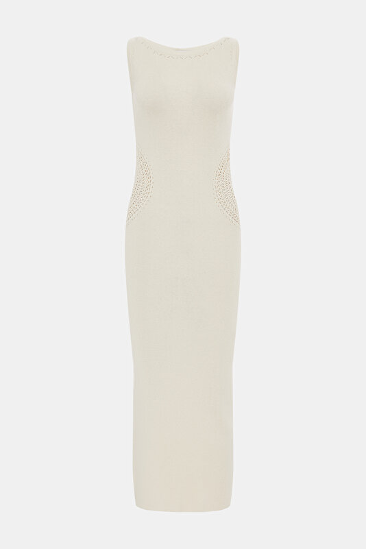 ECRU MIDI DRESS