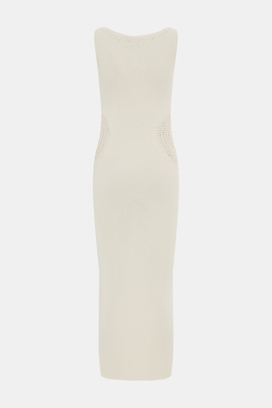 ECRU MIDI DRESS 2