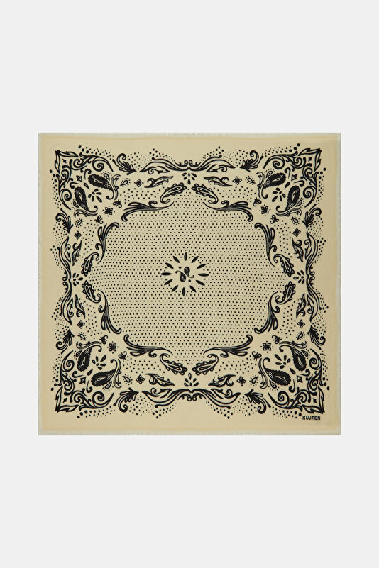 BEYAZ DESENLİ BANDANA