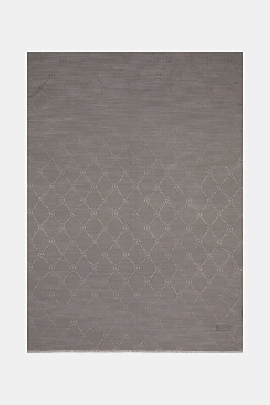 GREY COTTON/SILK SHAWL