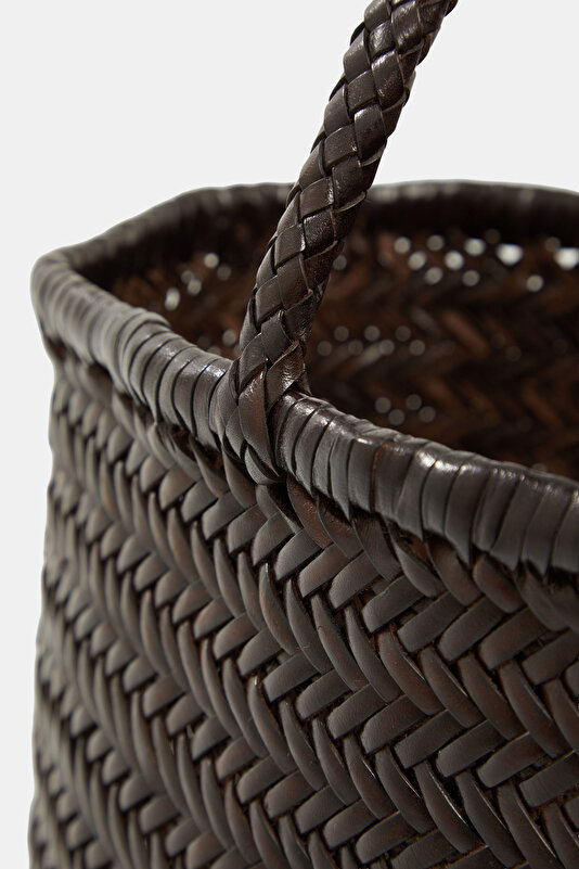 DARK BROWN LEATHER BAG 4