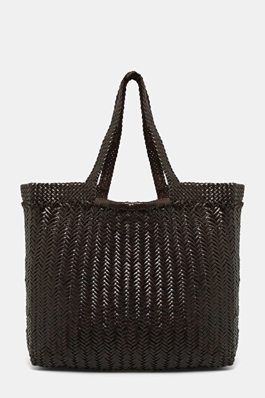 DARK BROWN LEATHER BAG