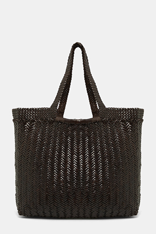 DARK BROWN LEATHER BAG 3