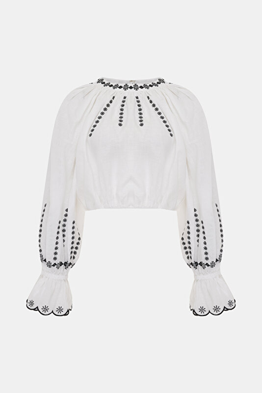 BLACK LONG SLEEVE BLOUSE 4