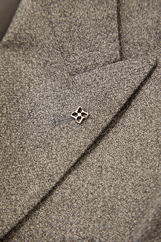GREY SURPLICE NECKLINE (CROSS-OVER NECKLINE) JACKET 4