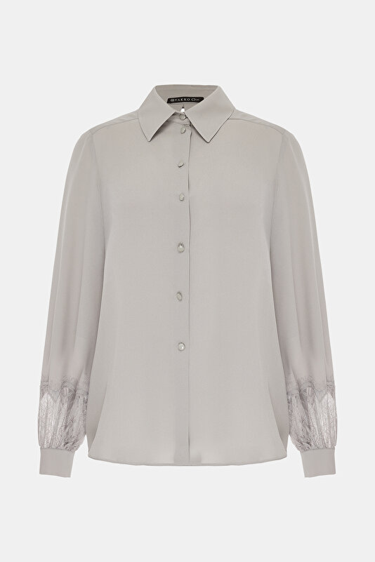 BEIGE LONG SLEEVE SHIRT