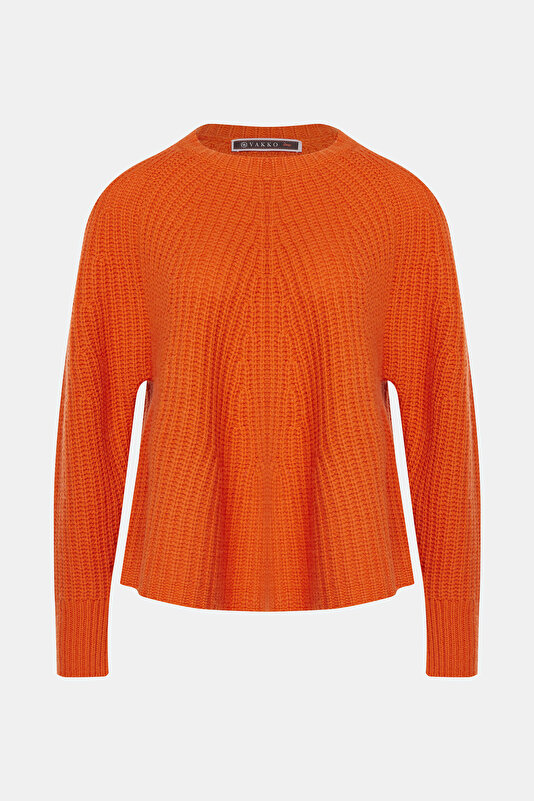 ORANGE UPRIGHT COLLAR TRICOT 2