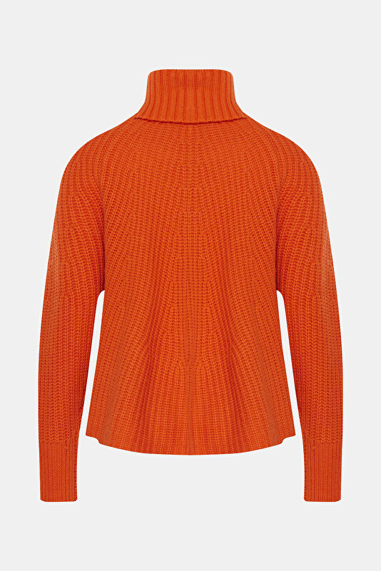 ORANGE UPRIGHT COLLAR TRICOT 3