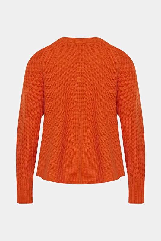 ORANGE UPRIGHT COLLAR TRICOT 4