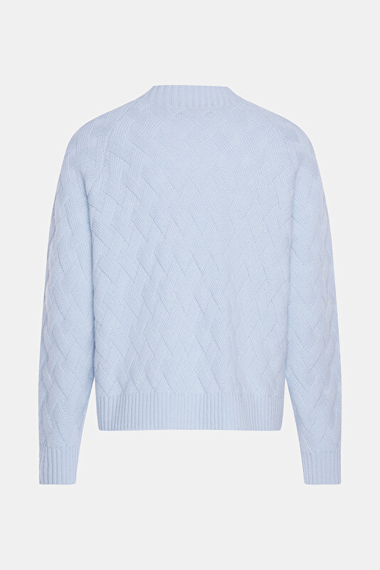 LIGHT BLUE V NECK TRICOT 2