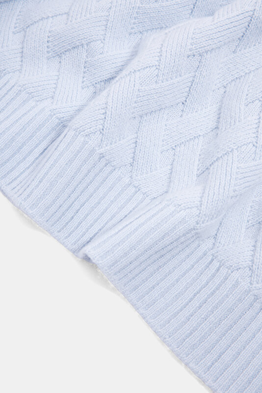 LIGHT BLUE V NECK TRICOT 4