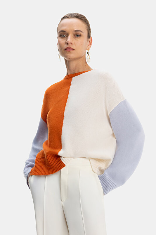 ECRU UPRIGHT COLLAR TRICOT 4