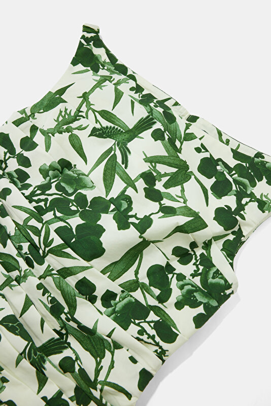 GREEN FLORAL PATTERN MIDI DRESS 3