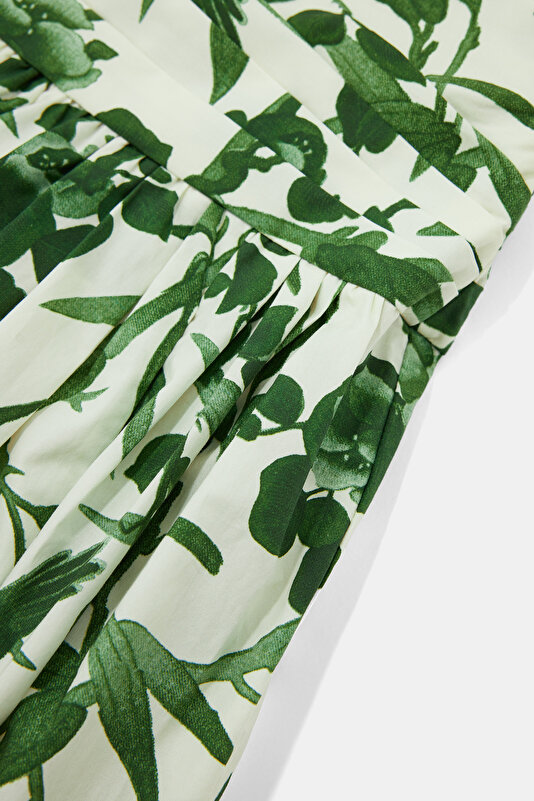 GREEN FLORAL PATTERN MIDI DRESS 4