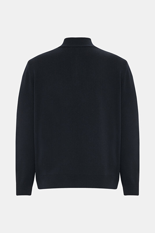 NAVY BLUE 1/2 TURTLENECK TRICOT 2