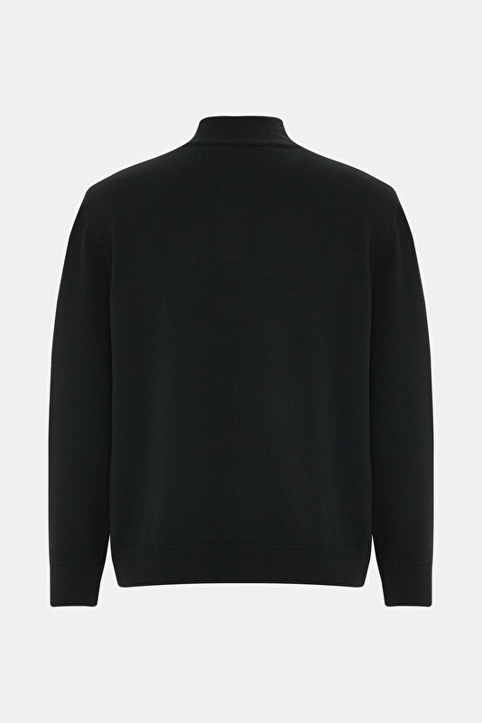 BLACK 1/2 TURTLENECK TRICOT 2