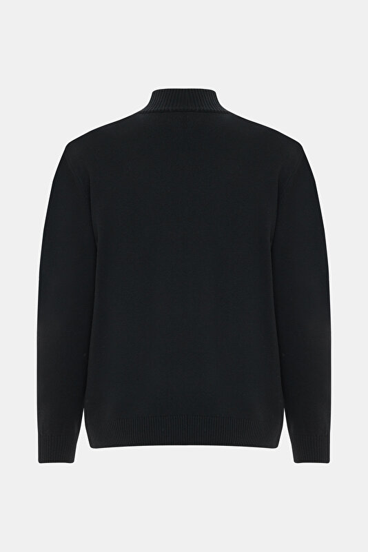 BLACK 1/2 TURTLENECK TRICOT 2