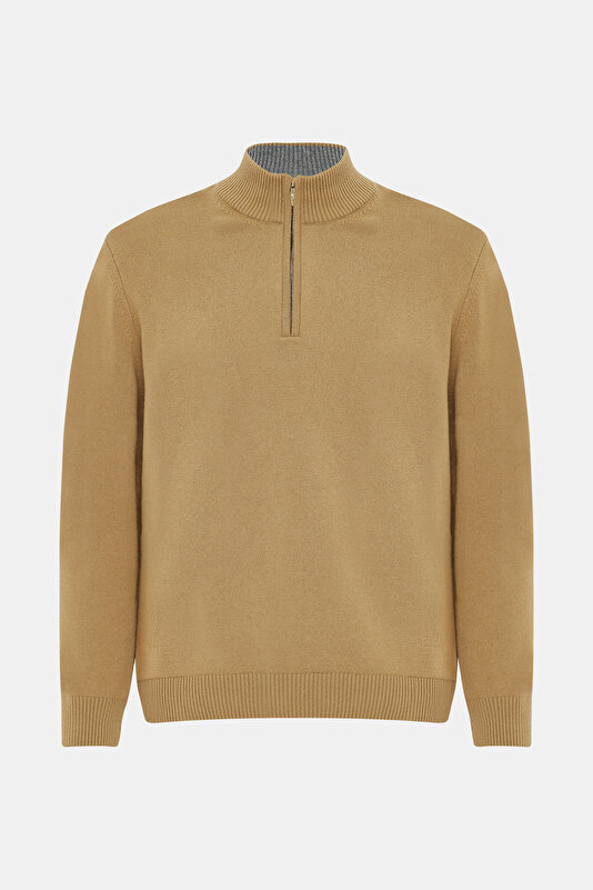 CAMEL 1/2 TURTLENECK TRICOT