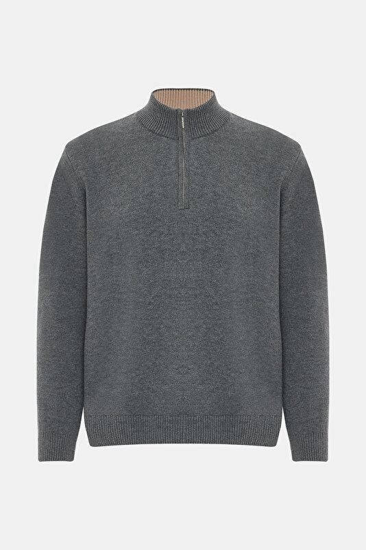SMOKED 1/2 TURTLENECK TRICOT