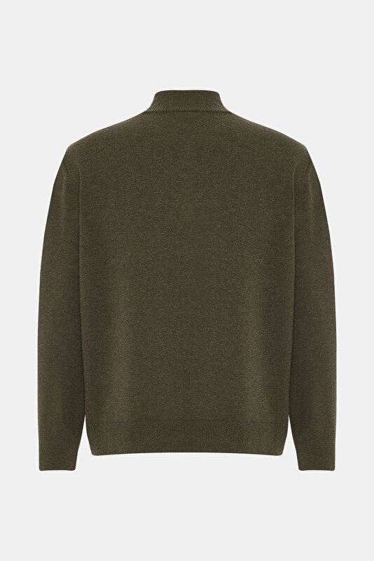 KHAKI 1/2 TURTLENECK TRICOT 2