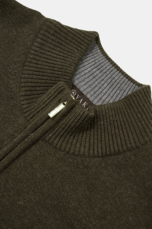 KHAKI 1/2 TURTLENECK TRICOT 3