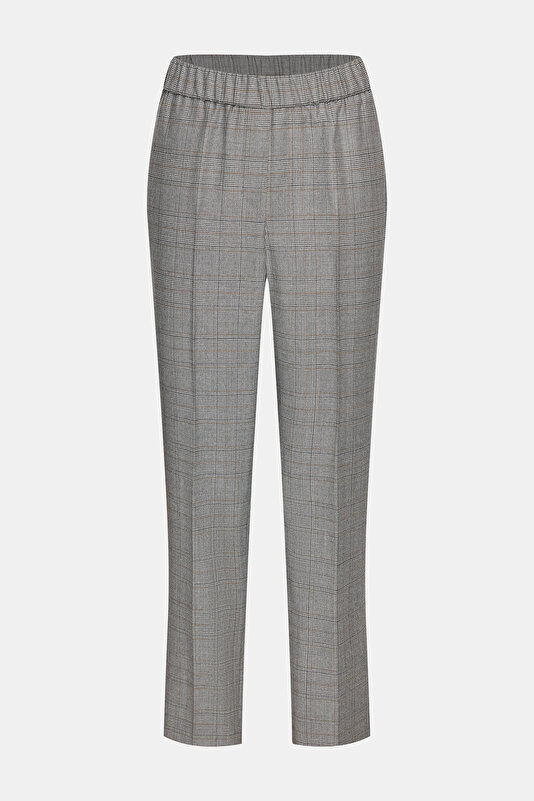 GRİ EKOSE DAR PAÇA PANTOLON