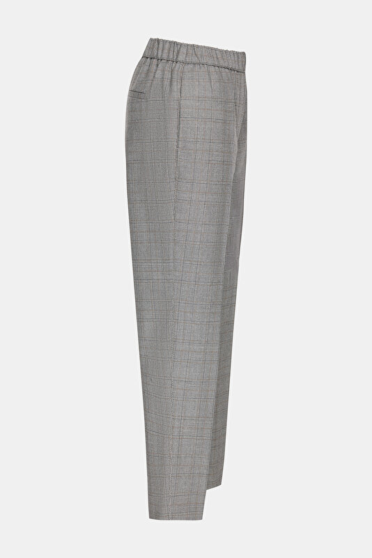 GRİ EKOSE DAR PAÇA PANTOLON 2