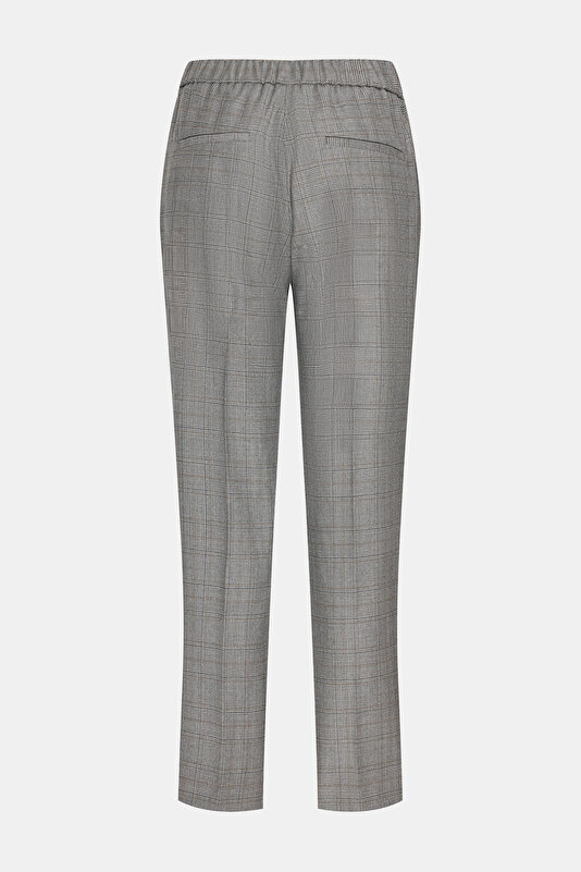 GRİ EKOSE DAR PAÇA PANTOLON 3