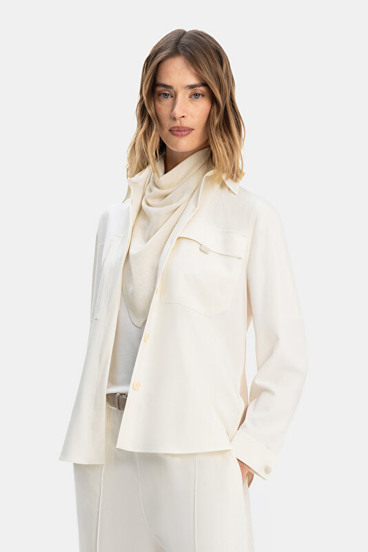 BEIGE LONG SLEEVE SHIRT