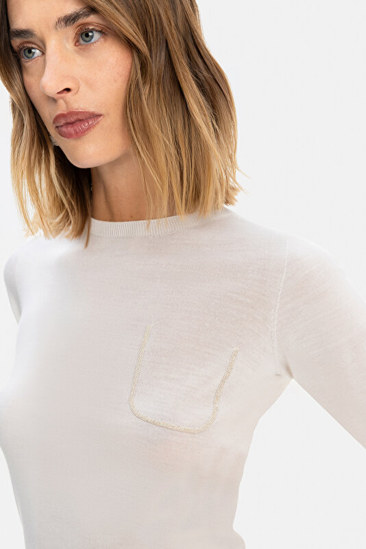 ECRU BASIC / ROUND NECKLINE 3