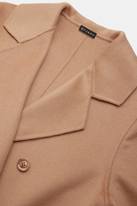 CAMEL DOUBLEFACE WOOL OVERCOAT 3