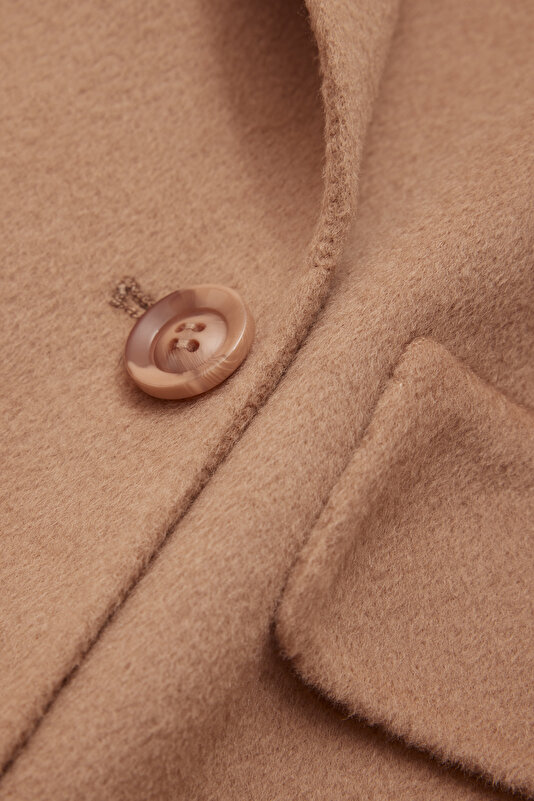CAMEL DOUBLEFACE WOOL OVERCOAT 4