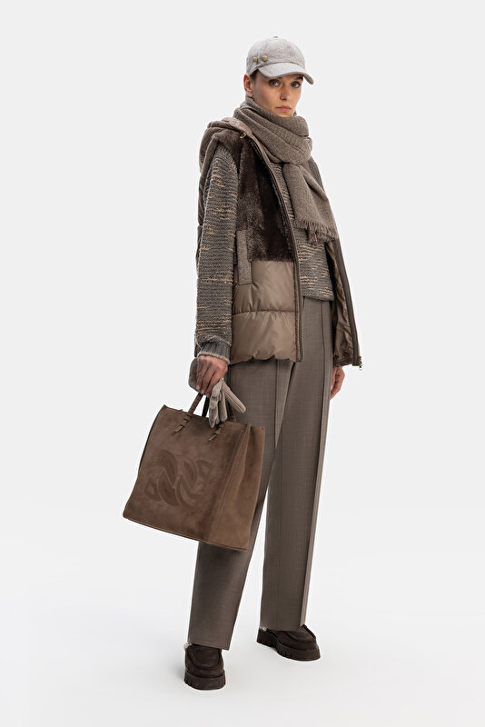 BROWN HOODIE VEST 4