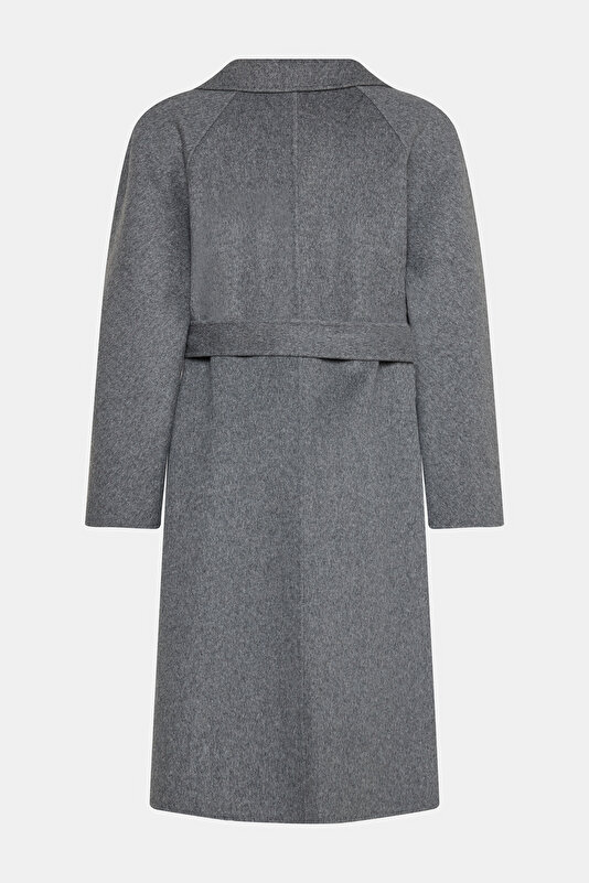 GREY DOUBLEFACE WOOL OVERCOAT 2
