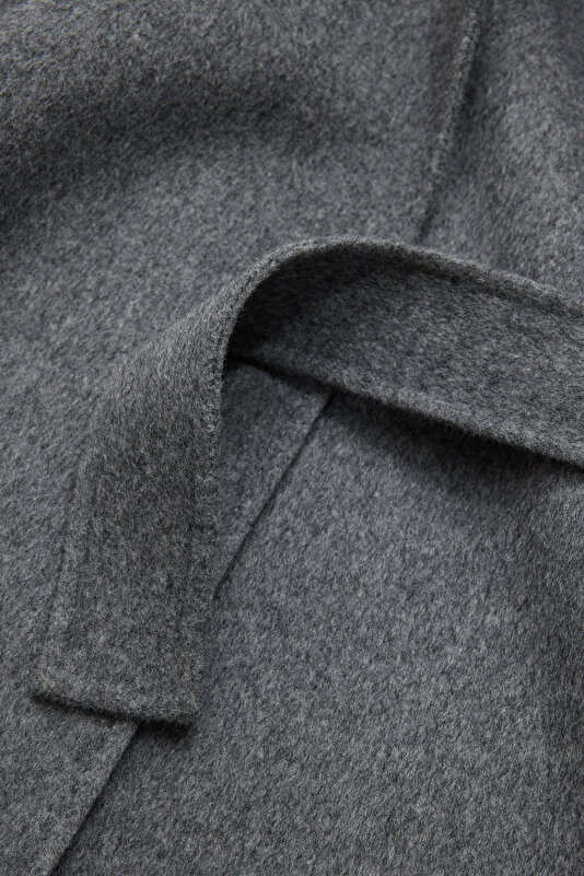 GREY DOUBLEFACE WOOL OVERCOAT 4