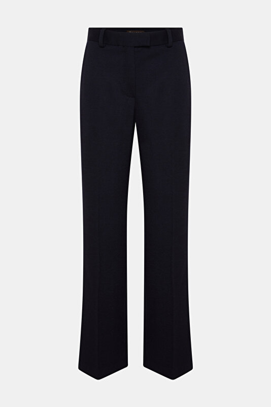 BROWN DOUBLEFACE STRAIGHT CUT TROUSERS 4