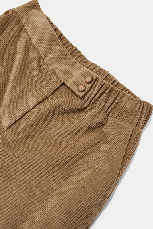 CAMEL FİTİLLİ DAR PAÇA PANTOLON 3