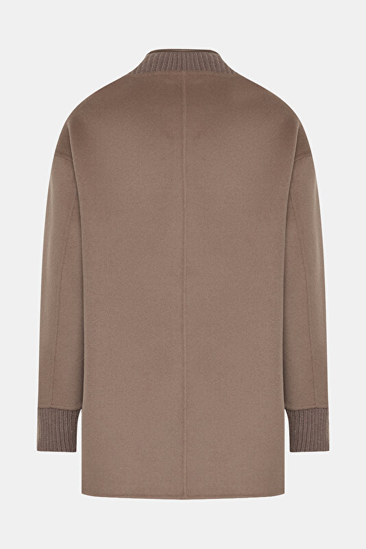 MINK WOOL REEFER JACKET 2