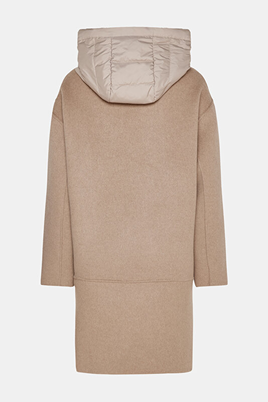BEIGE WOOL/CASHMERE REEFER JACKET 2