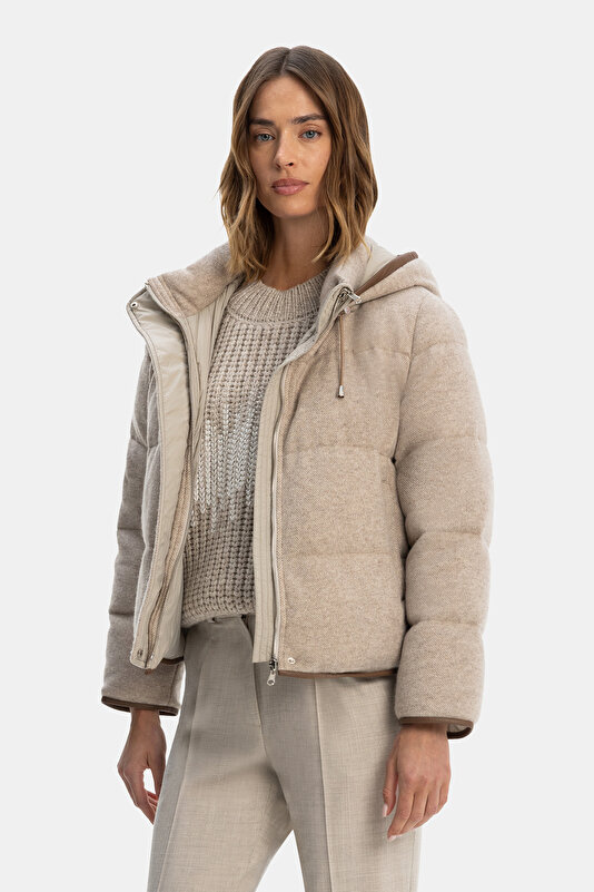 BEIGE WOOL COAT