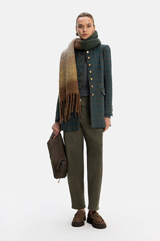 DARK GREEN MANDARIN COLLAR JACKET 4