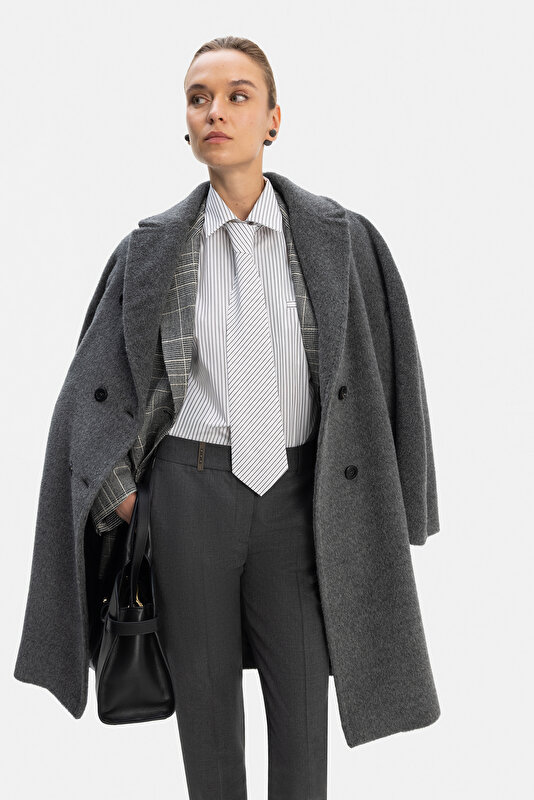 ANTHRACITE ALPACA WOOL REEFER JACKET 3
