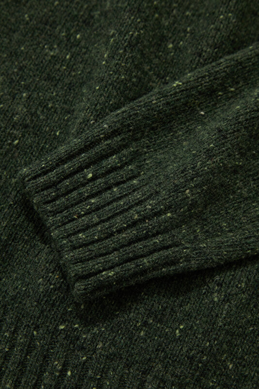 KHAKI LAPEL COLLAR TRICOT 4