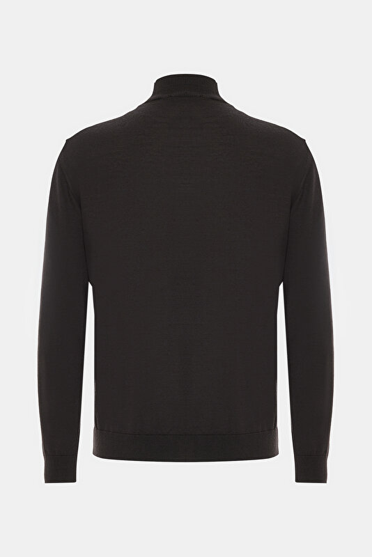 DARK BROWN 1/2 TURTLENECK TRICOT 2