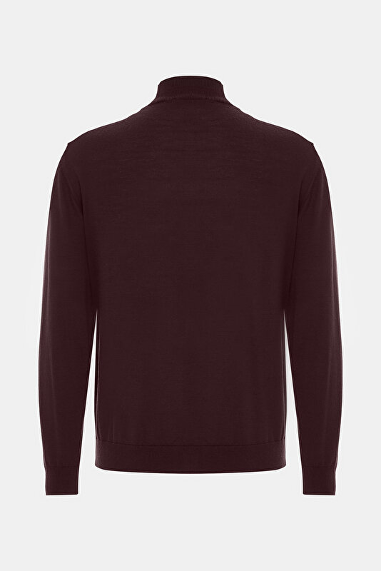 MAROON 1/2 TURTLENECK TRICOT 2