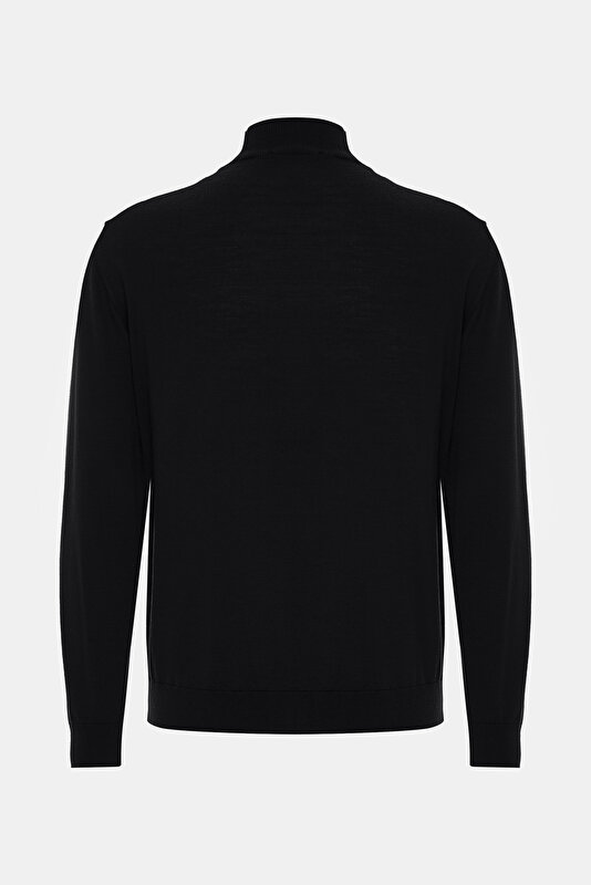 BLACK 1/2 TURTLENECK TRICOT 2
