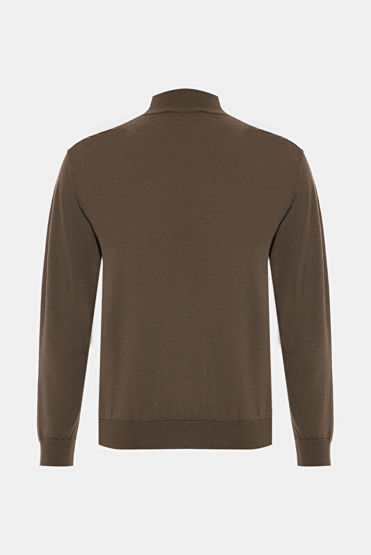 DARK KHAKI 1/2 TURTLENECK TRICOT 2