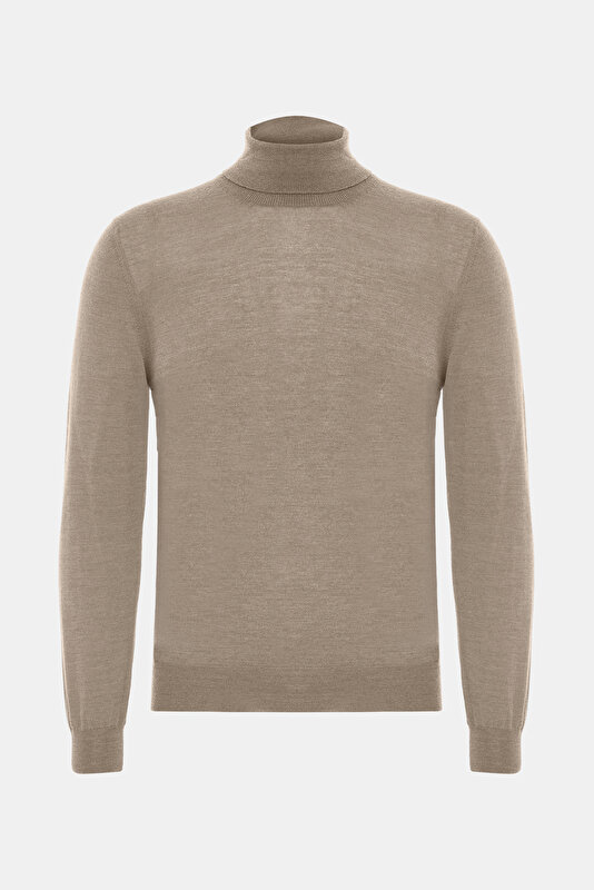 CAMEL TURTLENECK TRICOT