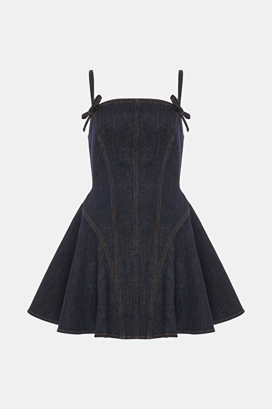 NAVY BLUE MINI DRESS